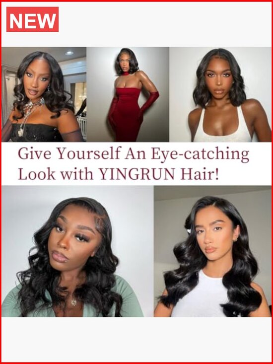 Bob Wig Human Hair 13x4 Frontal Lace Wig 14 Inch Body Wave 180% Density Pre main image 4